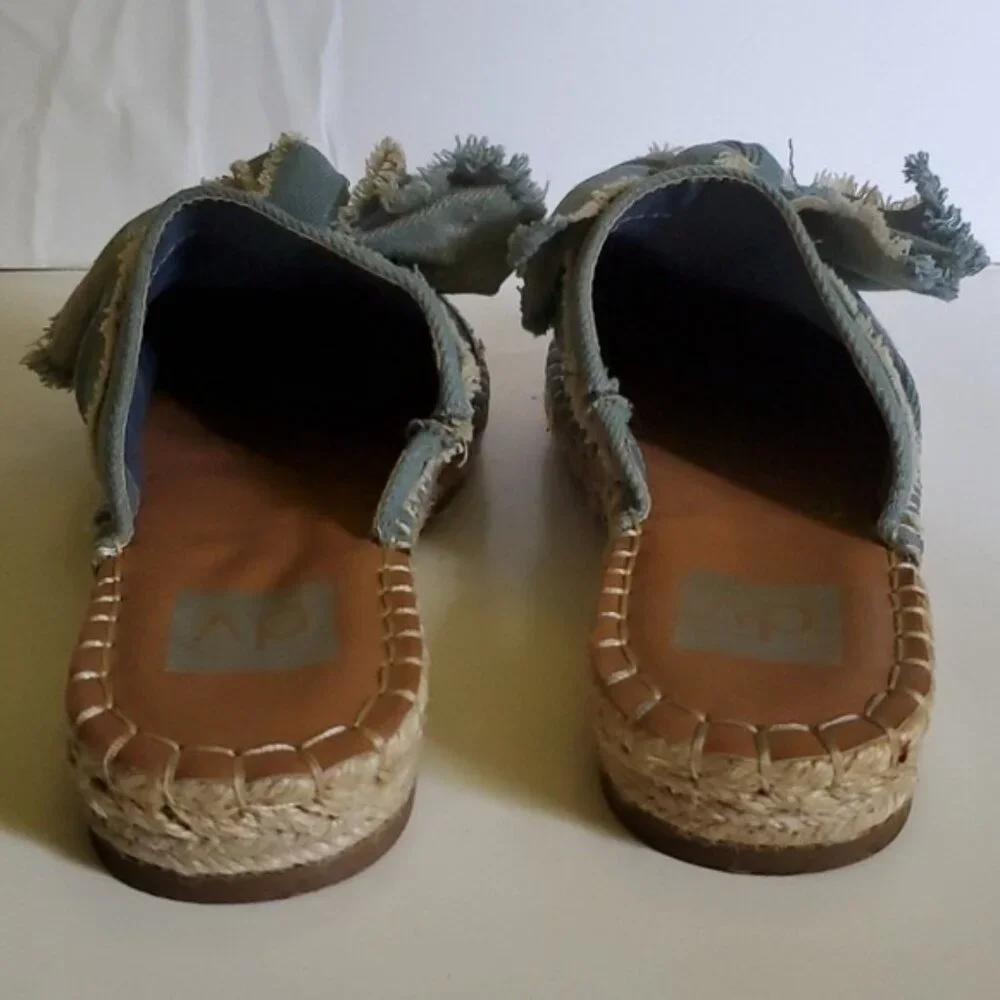 DV by Dolce Vita Espadrilles Sandals Blue Denim SHOES Women's WOMAN'S Size 6